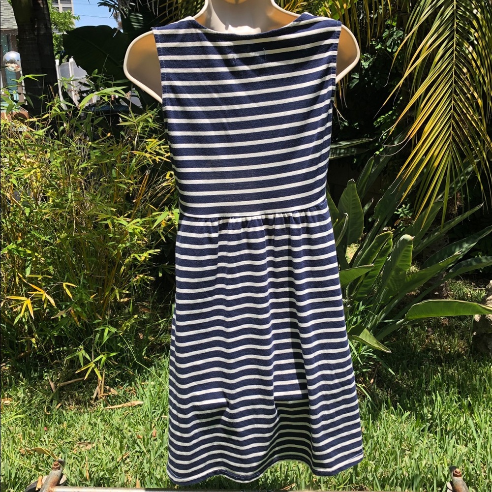 Romy size S Romy A-line Navy Striped Dress 💙 - Picture 6 of 8